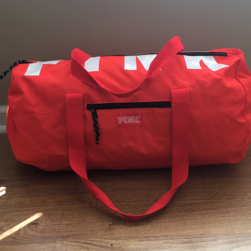 Pink gym bag
